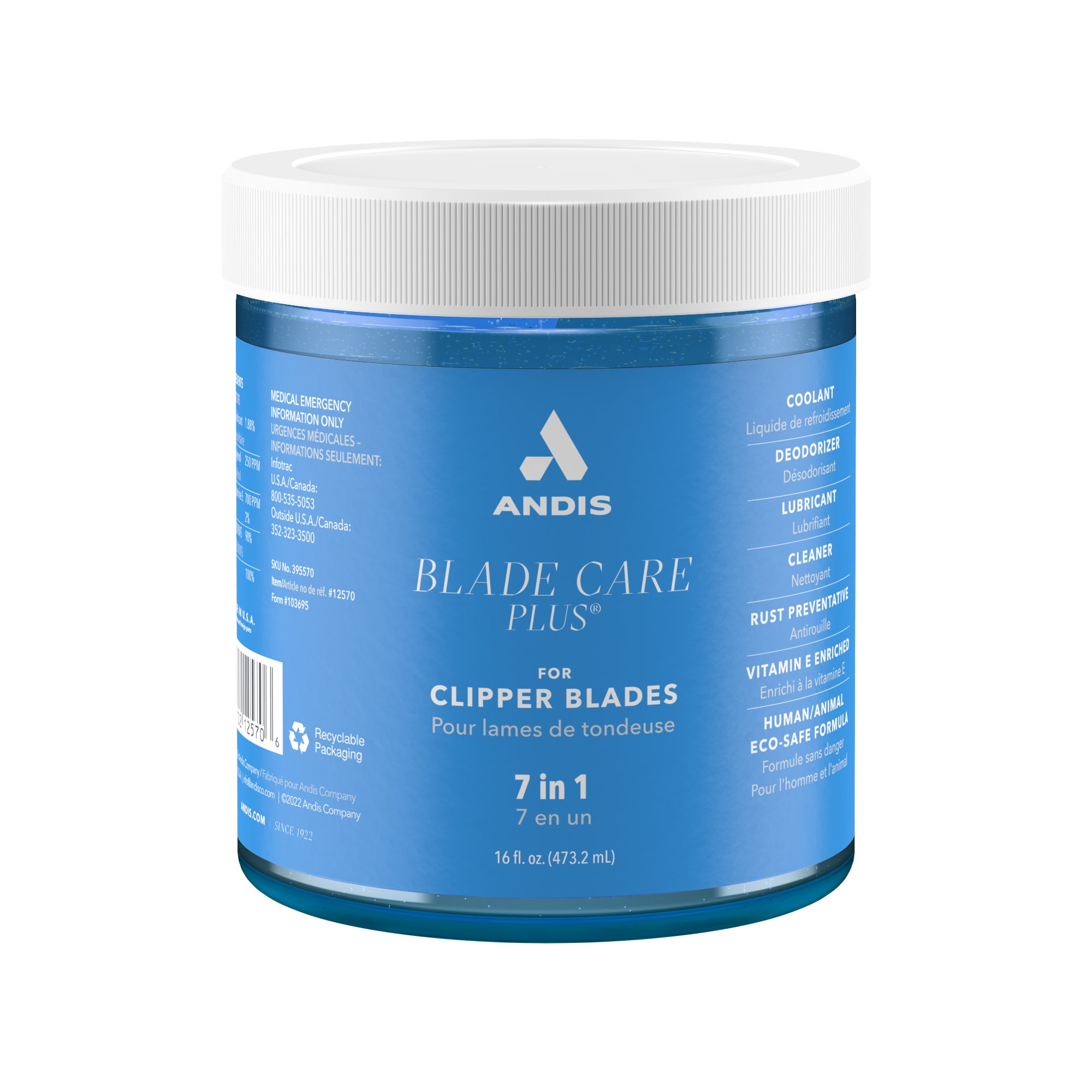 Andis Blade Care Plus® Dip Jar - Individual Jar 16oz