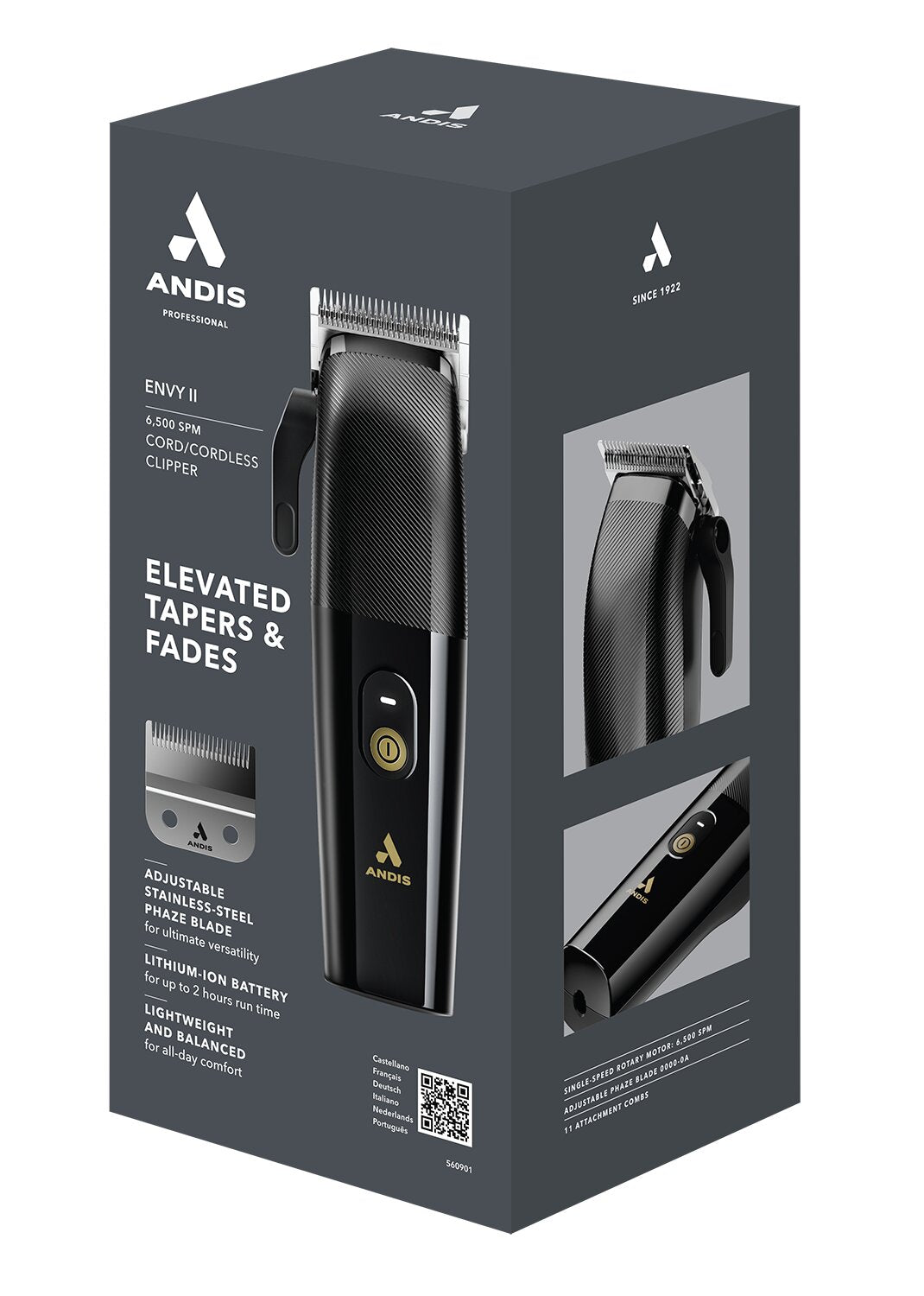 Andis Envy II Clipper Basic Black