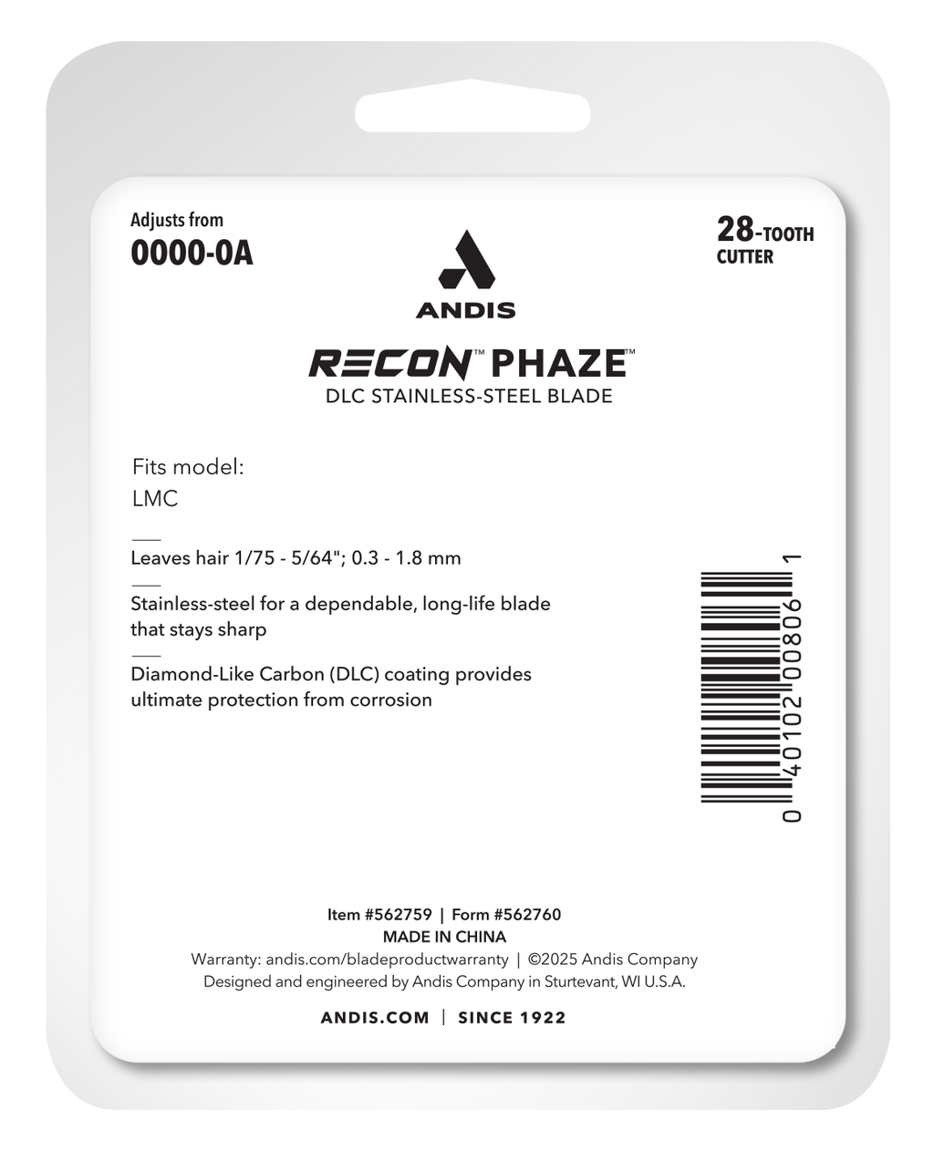 Andis Recon Phaze Blade