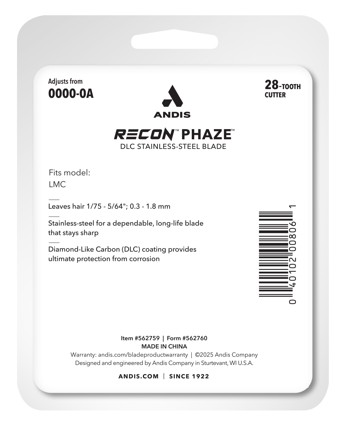 Andis Recon Phaze Blade