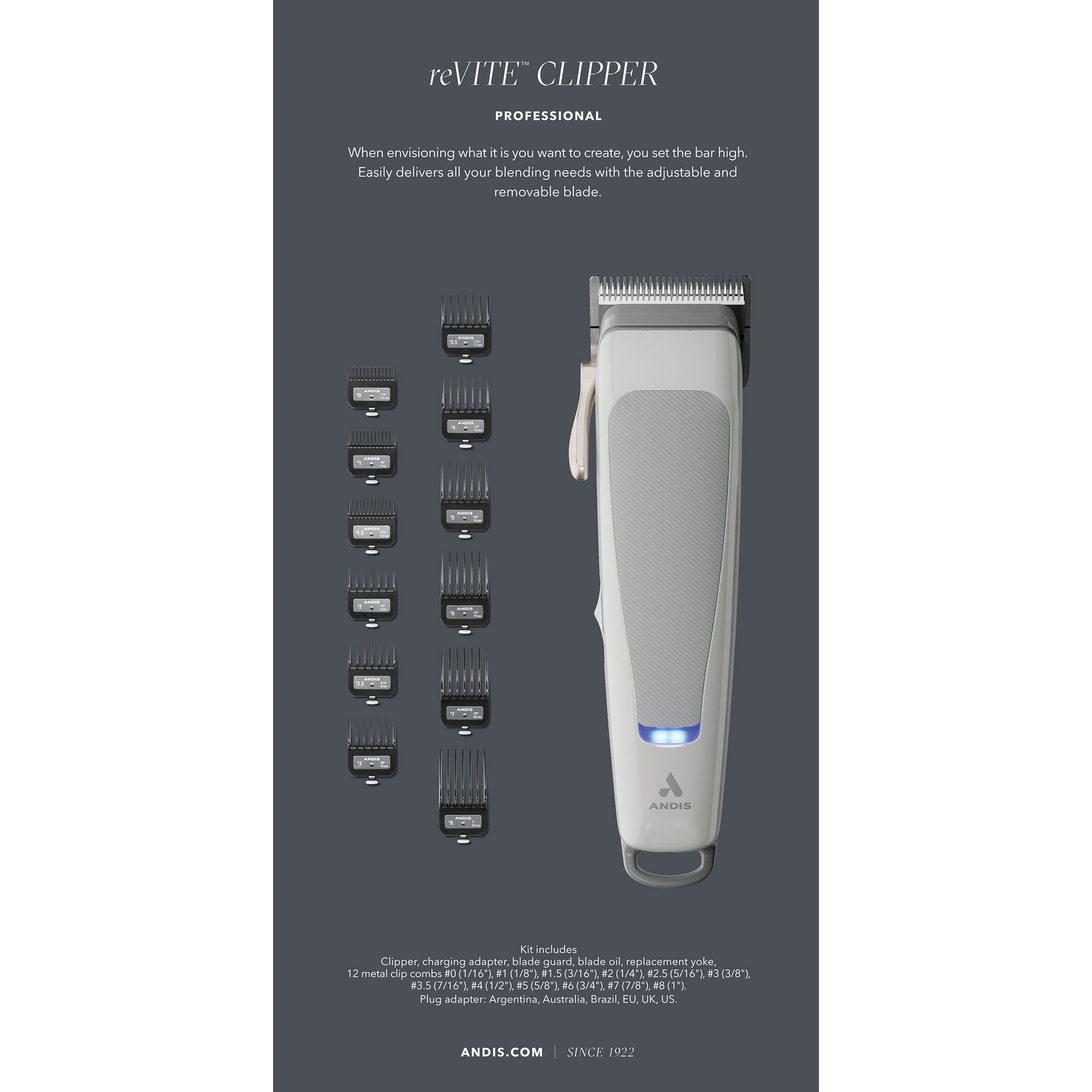 reVite Clipper Taper Gray