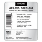 Andis GTO-EXO Gold Deep Tooth Blade