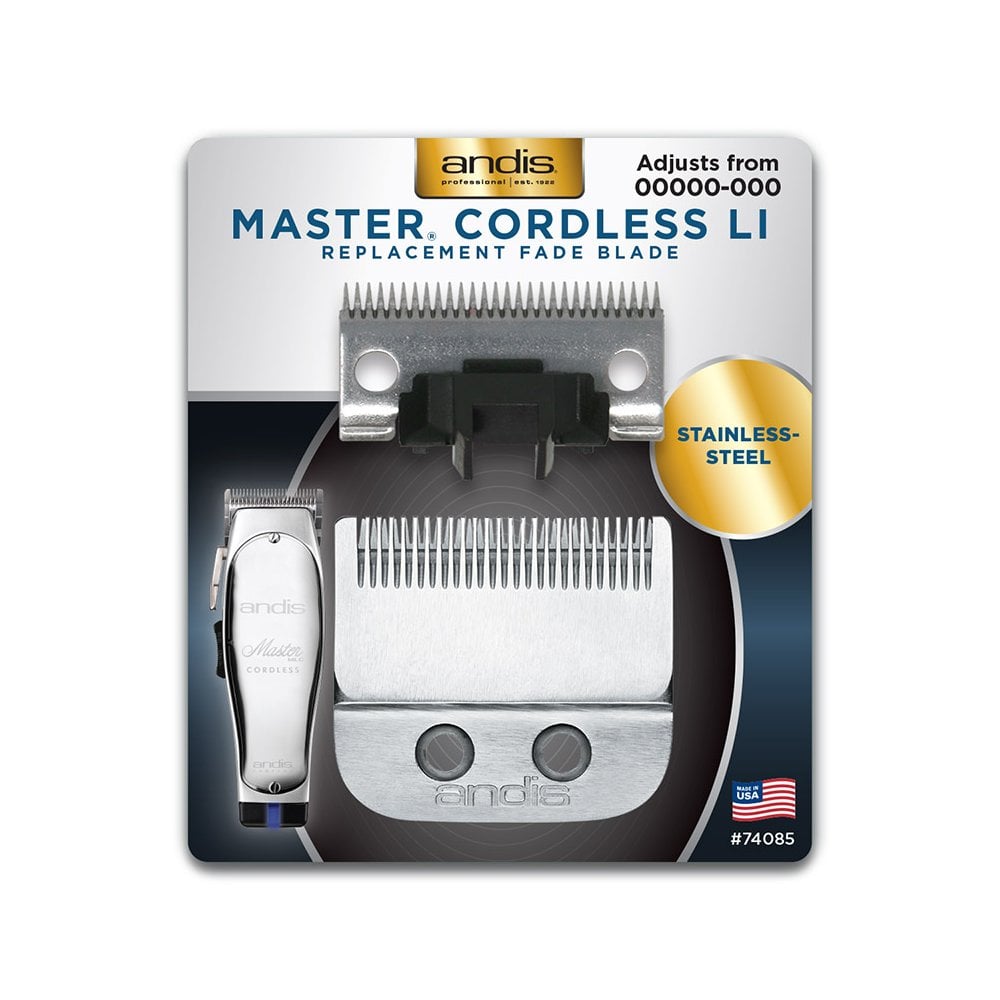 Andis Master® Cordless Li Stainless Steel Replacement Fade Blade, Size 00000-000