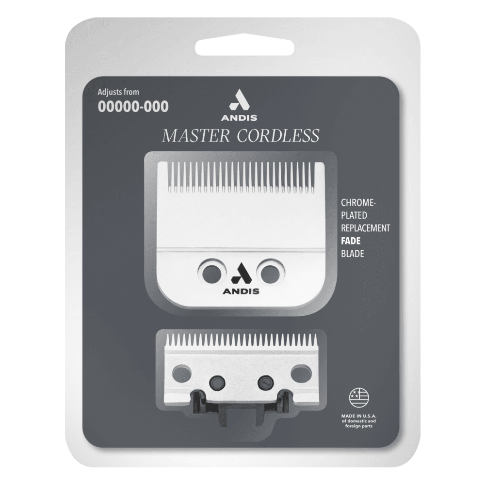 Andis Master® Cordless Li Chrome Plated Replacement Fade Blade, Size 00000-000