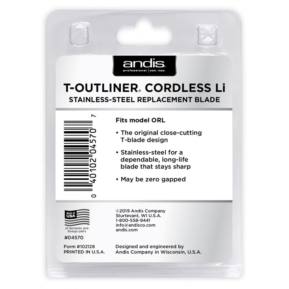 Andis ORL Cordless T-Outliner  Blade