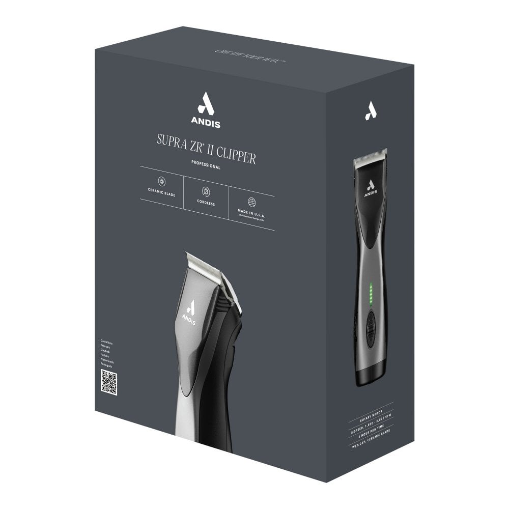 Andis Supra ZR® II Cordless Detachable Blade Clipper